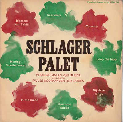 Pierre Biersma - Schlager Palet Vinyl Singles Vinyl Zeer Goed / Hoesje Goed "VINYLSINGLES.NL"