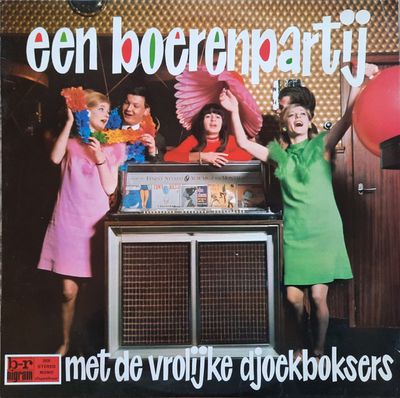 Vrolijke Djoekboksers - Een Boerenpartij Met De Vrolijke Djoekboksers (LP) Vinyl Zeer Goed / Hoes Goed "VINYLSINGLES.NL"