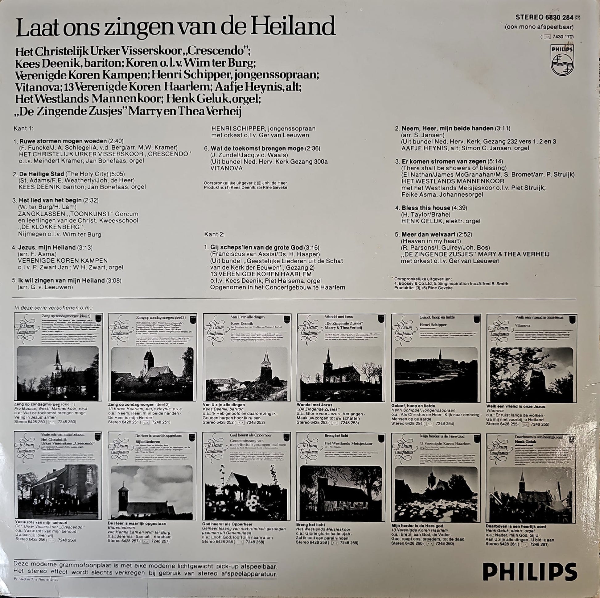 Christelijk Urker Visserskoor Crescendo - Laat Ons Zingen Van De Heiland (LP) 50318 Vinyl LP VINYLSINGLES.NL