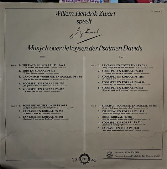 Willem Hendrik Zwart - Speelt Jan Zwart (LP) Vinyl LP Dubbel Vinyl Zeer Goed / Hoesje Goed "VINYLSINGLES.NL"