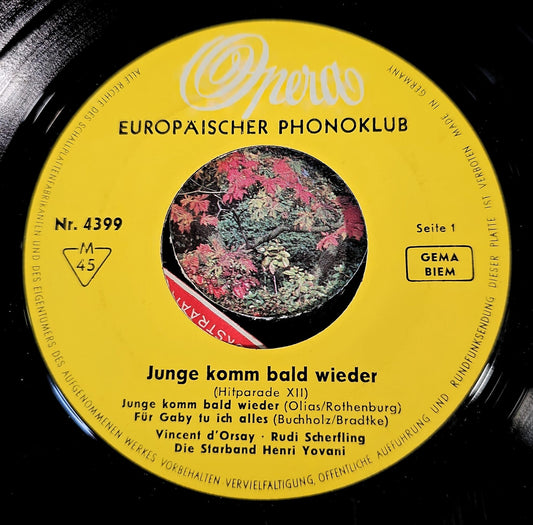 Junge Komm Bald Wieder 37419 Vinyl Singles VINYLSINGLES.NL
