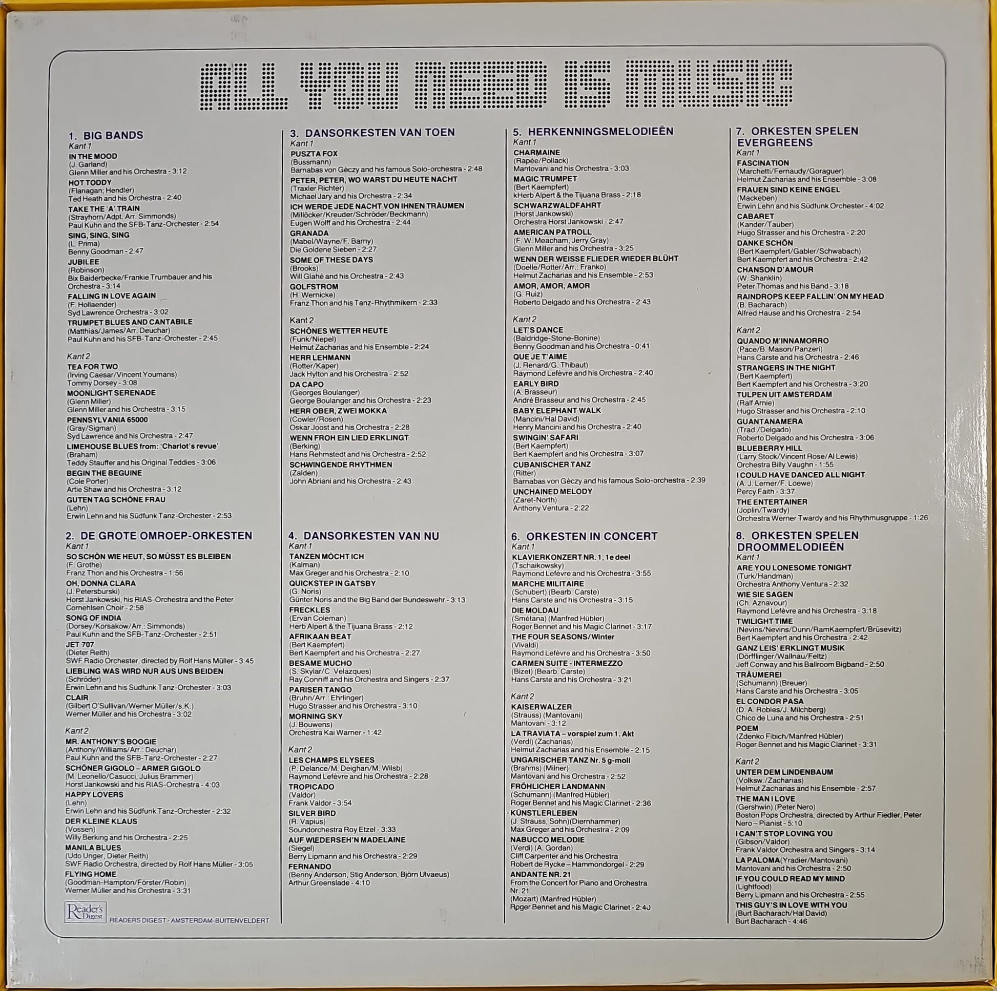 Various Artist - All You Need Is Music 51008 Vinyl LP Zeer Goede Staat