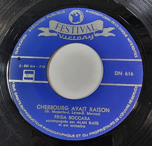 Frida Boccara - Aujourd'hui Vinyl Singles Vinyl Zeer Goed / Hoesje Generic "VINYLSINGLES.NL"