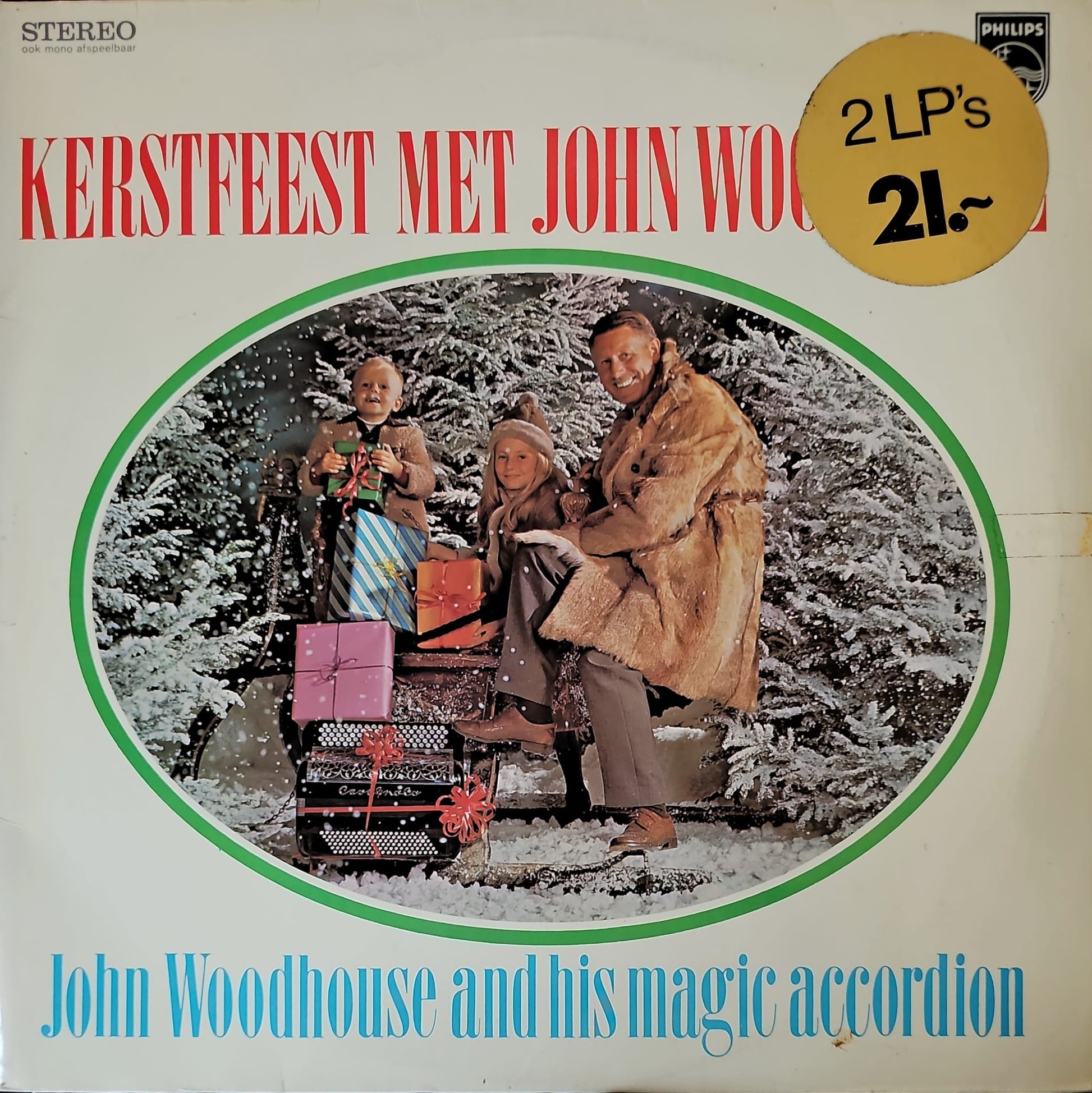 John Woodhouse - Kerstfeest Met  John Woodhouse (LP) 51108 LP Dubbel Goede Staat