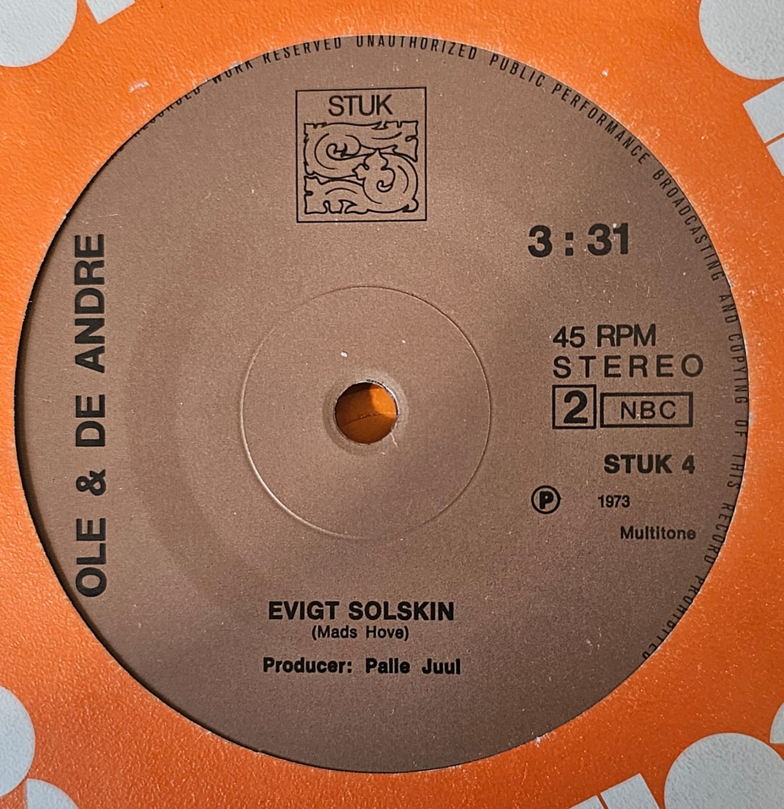 Ole & De Andre - Sommer Kom, Vinter Gå Vinyl Singles Vinyl Goed / Hoes Generic