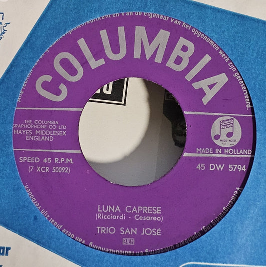 Trio San José - Luna Rossa Vinyl Singles Vinyl Very Good (VG) <br> Hoes Generic