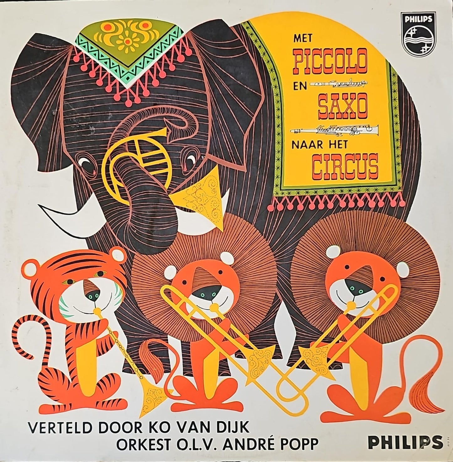 Met Piccolo En Saxo Naar Circus (**") Vinyl LP 10" Vinyl (VG) <br> Hoes (G+)