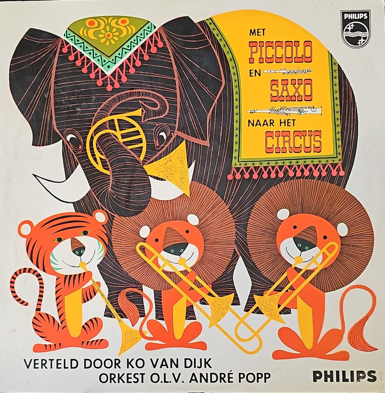 Met Piccolo En Saxo Naar Circus (**") Vinyl LP 10" Vinyl (VG) <br> Hoes (G+)