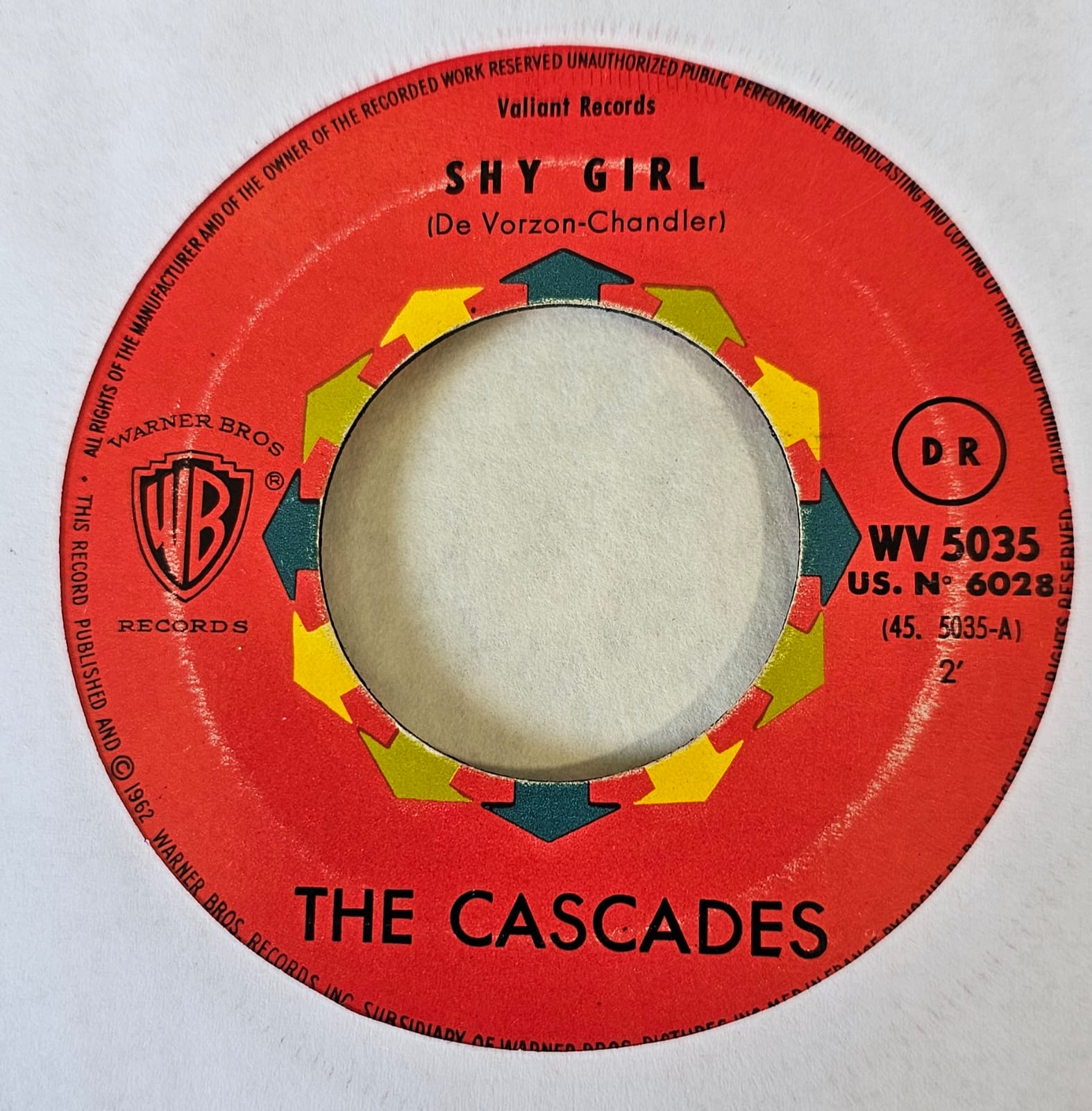 Cascades - Shy Girl Vinyl Singles Vinyl Very Good (VG) <br> Hoes Generic