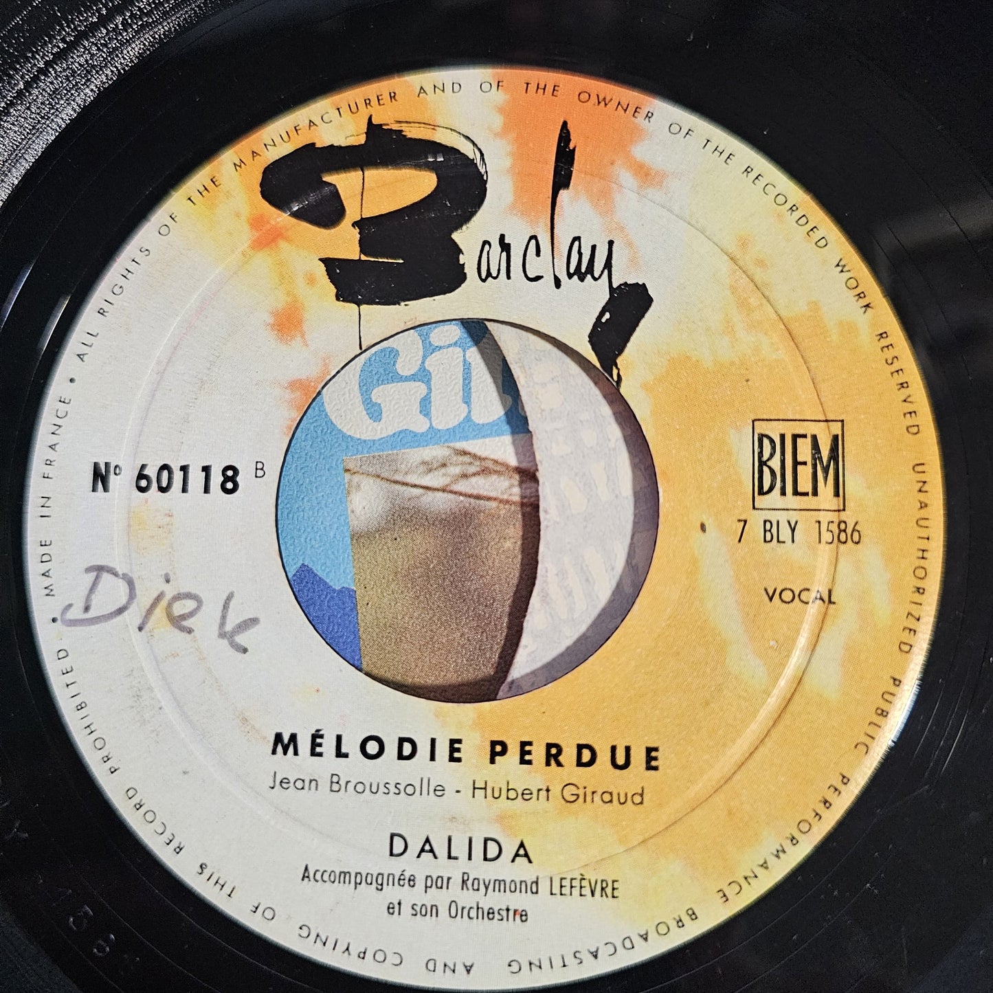 Dalida - Les Gitans Vinyl Singles Vinyl Goed / Hoes Generic