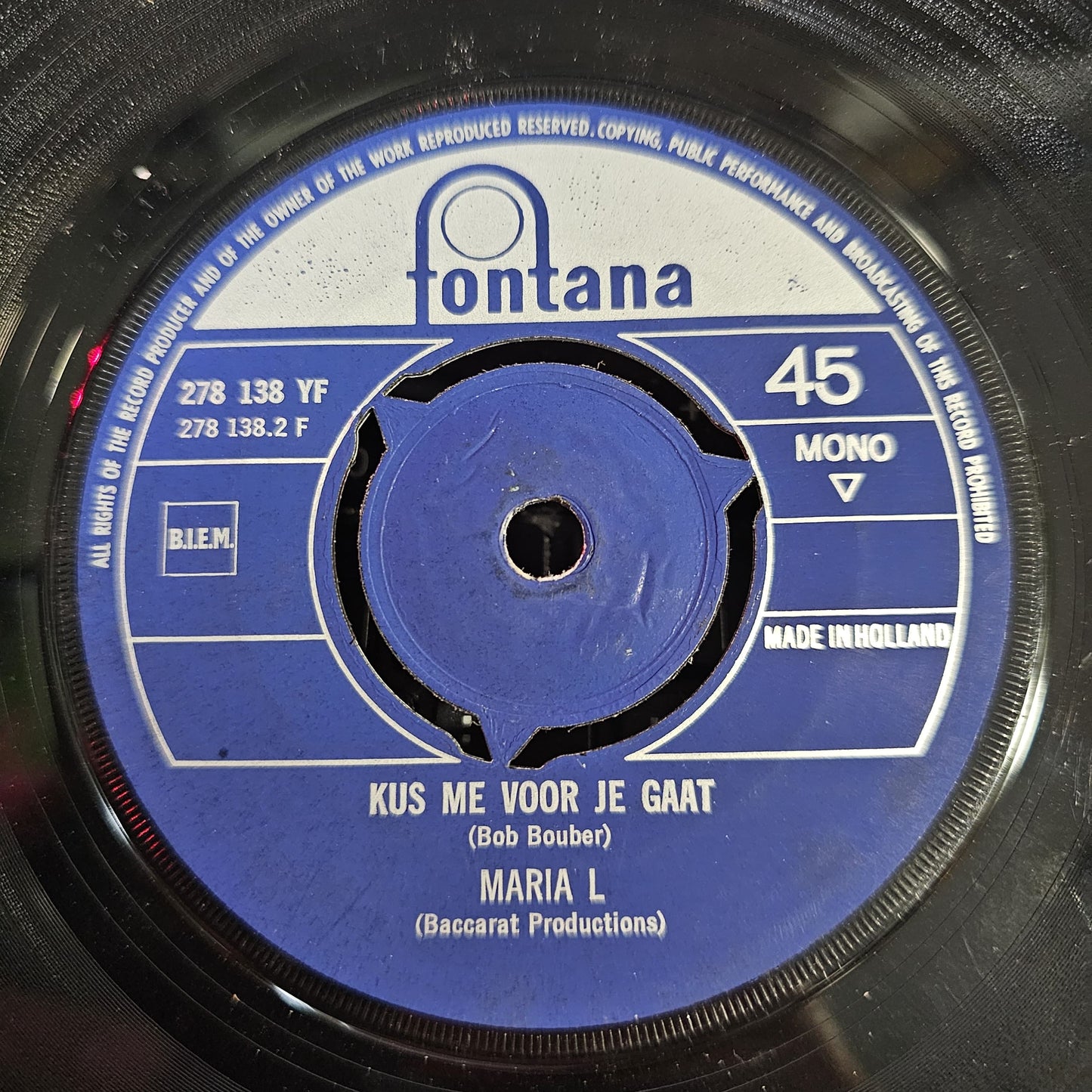 Maria Lindes - Nooit, Nooit Wil Ik Met Jou Vinyl Singles Vinyl Very Good (VG) <br> Hoes Generic