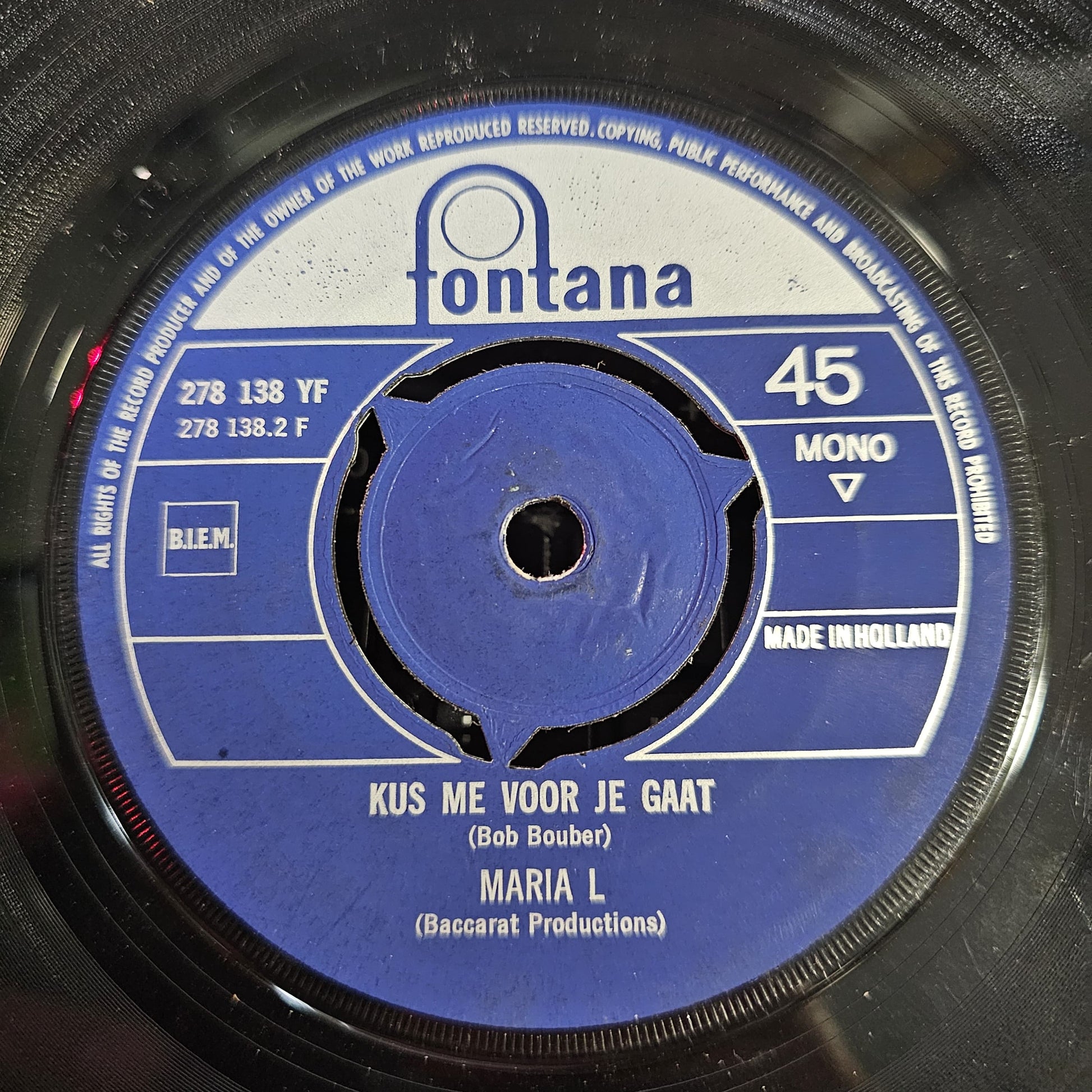 Maria Lindes - Nooit, Nooit Wil Ik Met Jou Vinyl Singles Vinyl Very Good (VG) <br> Hoes Generic