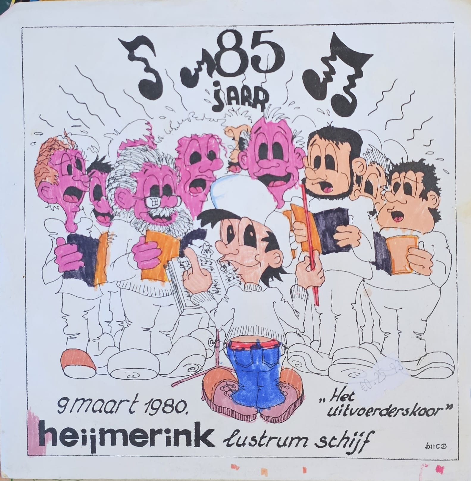 Uitvoerderskoor - Heijmerink Viert Feest Vinyl Singles Vinyl Very Good (VG) <br> Hoes Good Plus (G+)