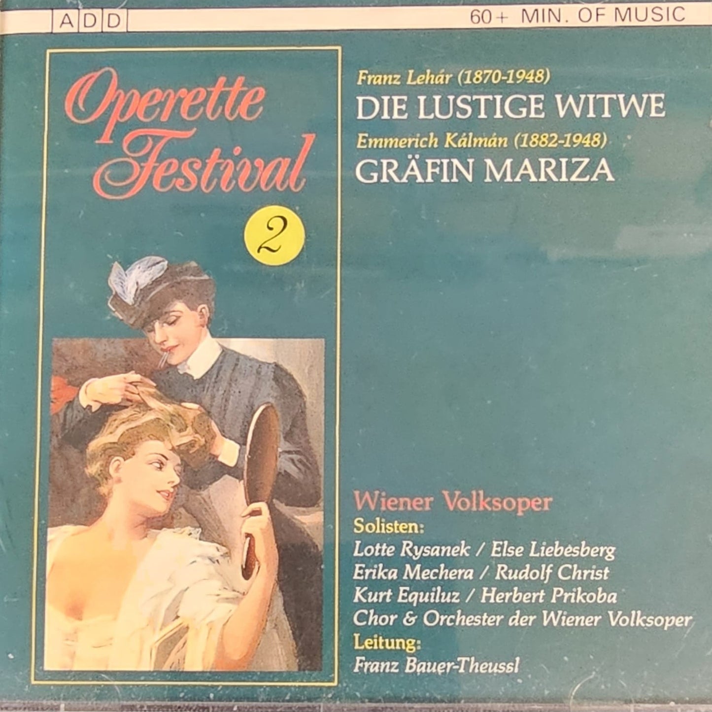 Wiener Volksoper - Die Lustige Witwe Gräfin Mariza (CD) Compact Disc Goede Staat