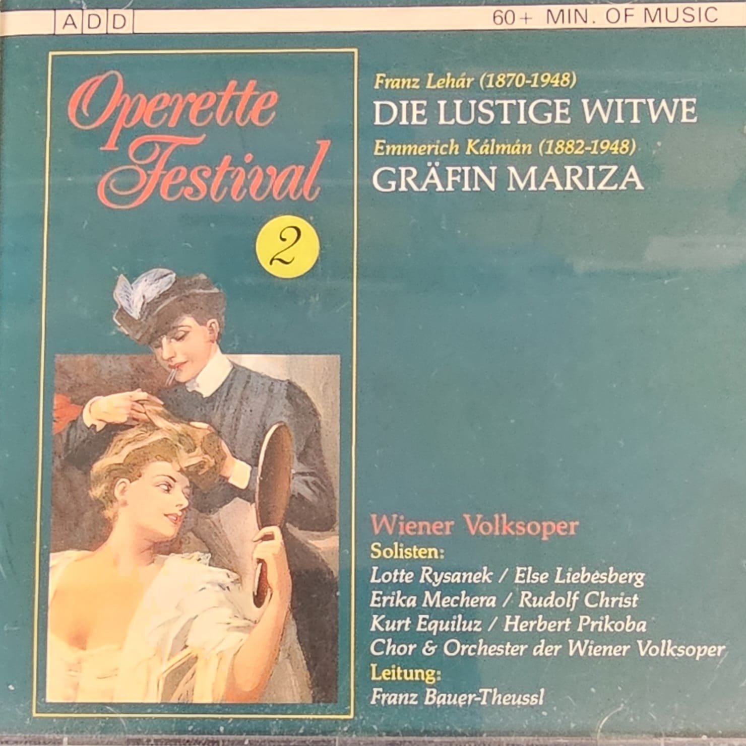 Wiener Volksoper - Die Lustige Witwe Gräfin Mariza (CD) Compact Disc Goede Staat