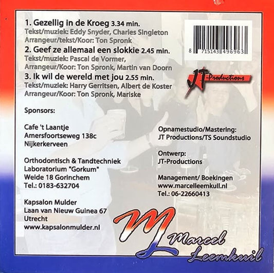 Marcel Leemkuil - Gezellig In De Kroeg (CD) 71182 Compact Disc Goede Staat "VINYLSINGLES.NL"