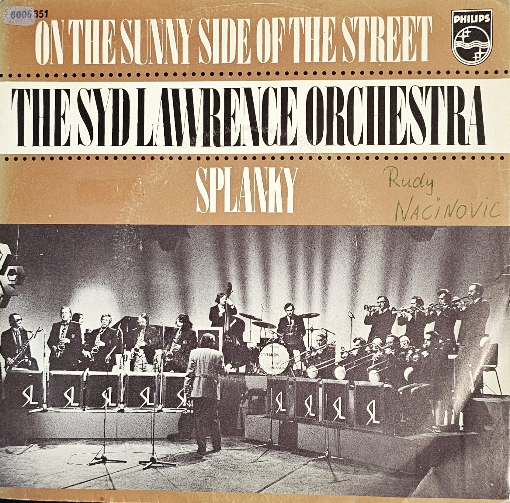 Syd Lawrence And His Orchestra - On The Sunny Side Of The Street Vinyl Singles Vinyl Very Good (VG) <br> Hoes Good Plus (G+)
