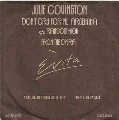 Julie Covington - Don't Cry For Me Argentina