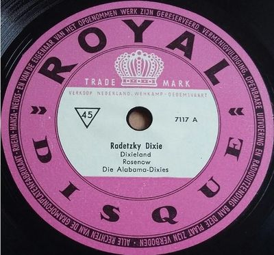 Alabama Dixies - Radetzky Dixie Vinyl Singles Flexi-Disc "VINYLSINGLES.NL"