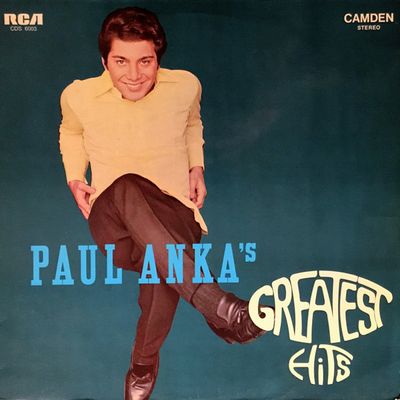 Paul Anka - Paul Anka's Greatest Hits (LP) Vinyl LP Vinyl Very Good (VG) <br> Hoes Good Plus (G+)