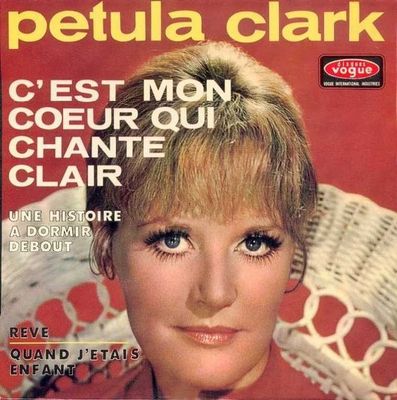 Petula Clark - C'est Mon Coeur Qui Chante Clair Vinyl Singles Vinyl (VG) <br> Hoes (G+)