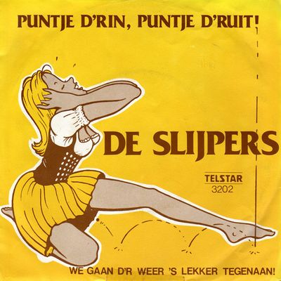 Slijpers - Puntje D'rin, Puntje D'ruit! Vinyl Singles Vinyl Zeer Goed / Hoesje Tekst "VINYLSINGLES.NL"
