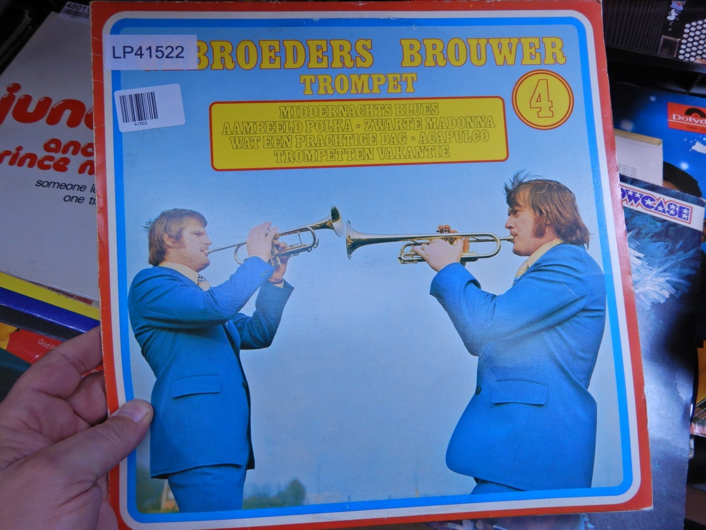 Gebroeders Brouwer - Trompet 4 (LP) Vinyl LP Vinyl Very Good (VG) <br> Hoes Good Plus (G+)