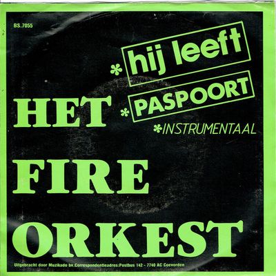Fire Orkest - Hij Leeft Vinyl Singles Vinyl Zeer Goed / Hoesje Goed "VINYLSINGLES.NL"