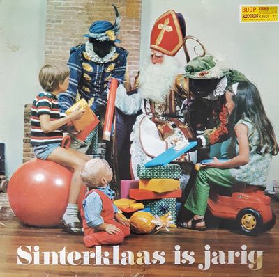 Edelzangertjes - Sinterklaas Is Jarig (LP) Vinyl LP Vinyl (VG) <br> Hoes (G+)