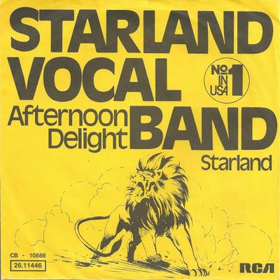 Starland Vocal Band - Afternoon Delight Vinyl Singles Vinyl (VG) <br> Hoes (G+)