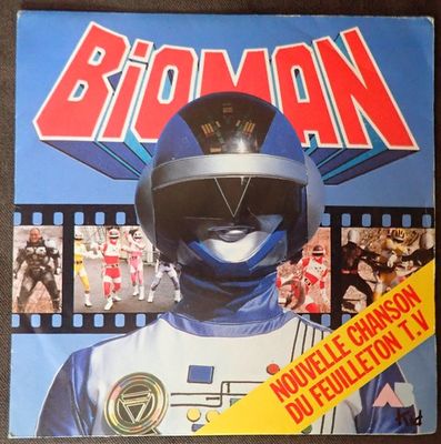 Bernard Minet - Bioman (Nouvelle Chanson Du Feuilleton T.V.) Vinyl Singles Vinyl Zeer Goed / Hoesje Goed "VINYLSINGLES.NL"