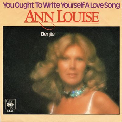 Ann-Louise Hanson - You Ought To Write Yourself A Love Song Vinyl Singles Vinyl Zeer Goed / Hoesje Goed "VINYLSINGLES.NL"