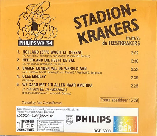 Stadion Krakers - Philips WK '94 (CD) Compact Disc Goede Staat "VINYLSINGLES.NL"