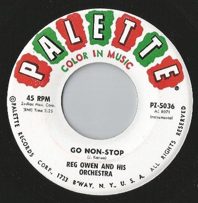 Reg Owen And His Orchestra - Go Non-Stop