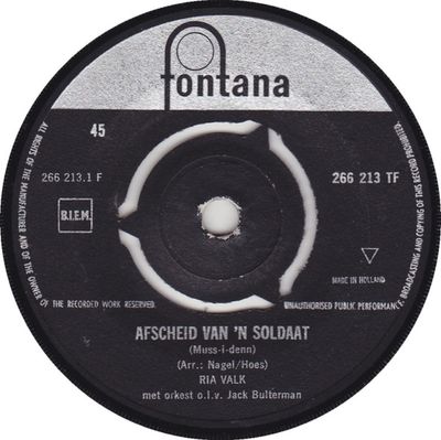 Ria Valk - Afscheid Van 'n Soldaat