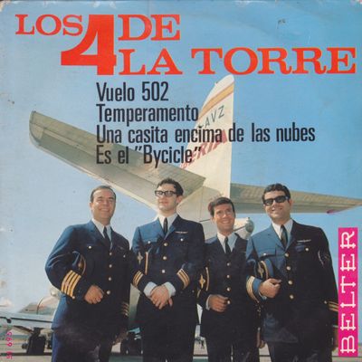 Los 4 De La Torre - Vuelo 502 Vinyl Singles Vinyl (VG) <br> Hoes (G+)