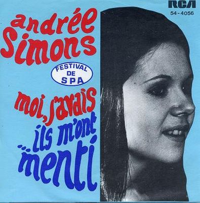 Andrée Simons - Moi J'avais Vinyl Singles Vinyl Zeer Goed / Hoesje Goed "VINYLSINGLES.NL"