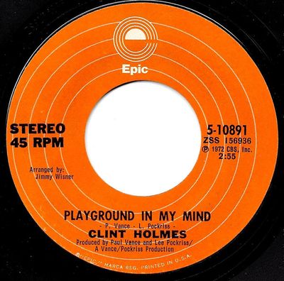Clint Holmes - Playground In My Mind