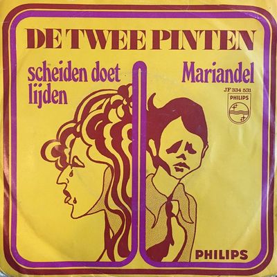 Twee Pinten - Scheiden Doet Lijden Vinyl Singles Media VG+ / Sleeve G "VINYLSINGLES.NL"