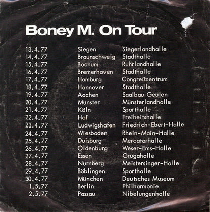 Boney M. - Ma Baker 43315 Vinyl Singles Vinyl Very Good (VG) <br> Hoes Good Plus (G+)