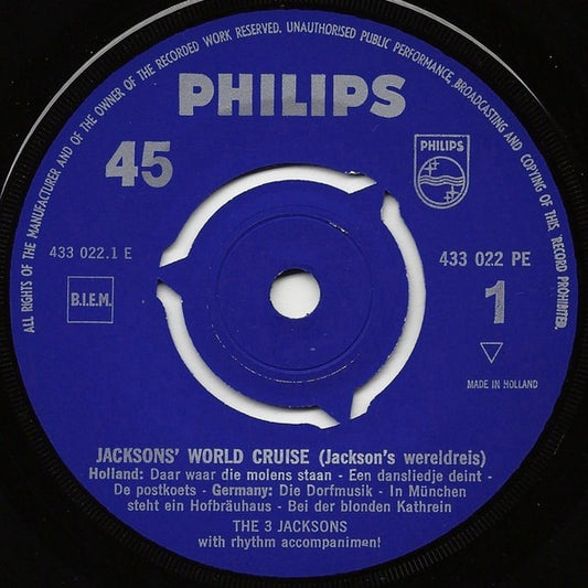 3 Jacksons - Jacksons' Worldcruise 2 (Jacksons' Wereldreis) Vinyl Singles EP Vinyl Zeer Goed / Hoesje Generic "VINYLSINGLES.NL"