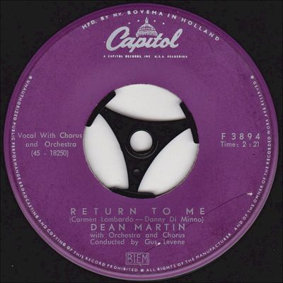 Dean Martin - Return To Me