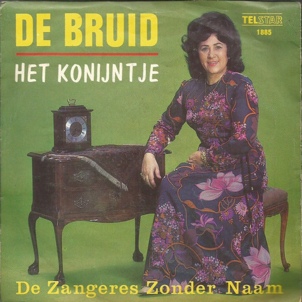 Zangeres Zonder Naam - De Bruid Vinyl Singles Vinyl (VG) <br> Hoes (G+)