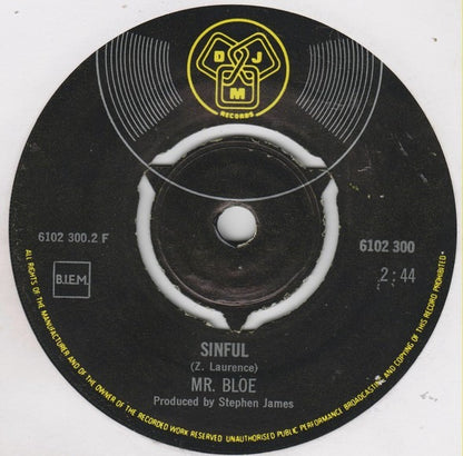 Mr. Bloe - Groovin' With Mr. Bloe Vinyl Singles Vinyl Very Good (VG) <br> Hoes Generic