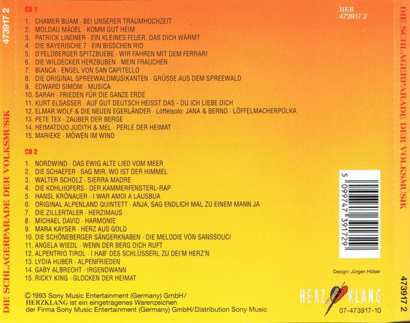 Schlagerparade der Volksmusik (CD) Compact Disc 2x Goede Staat