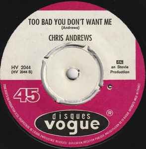 Chris Andrews - Yesterday Man Vinyl Singles Vinyl Very Good (VG) <br> Hoes Generic