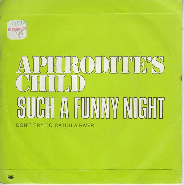 Aphrodite's Child - Such A Funny Night Vinyl Singles Vinyl Very Good (VG) <br> Hoes Good Plus (G+)