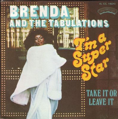 Brenda & The Tabulations - I'm A Super Star Vinyl Singles Media VG+ / Sleeve Tekst "VINYLSINGLES.NL"