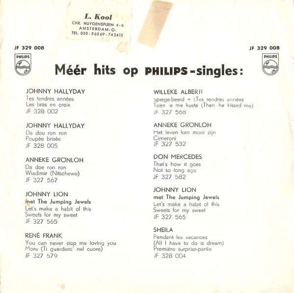 Esther Ofarim And Abraham - One More Dance Vinyl Singles Vinyl Very Good (VG) <br> Hoes Good Plus (G+)