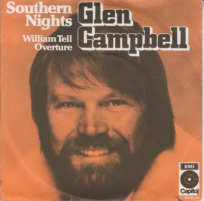 Glen Campbell - Southern Nights Vinyl Singles Vinyl Zeer Goed / Hoesje Goed "VINYLSINGLES.NL"